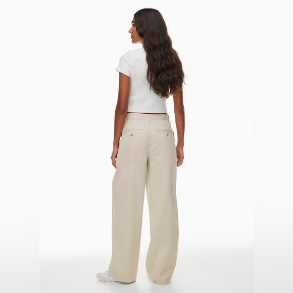 TNA Aritzia Hudson Wide Leg Chino Pants Size 8 - Picture 13 of 15